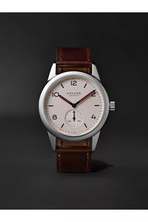 Nomos Glashütte Men Watches - Club Automat Automatic 40mm Stainless Steel and Cordovan Leather Watch, Ref. No. 751