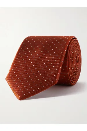 Lanvin 7cm Pin-Dot Silk-Faille Tie
