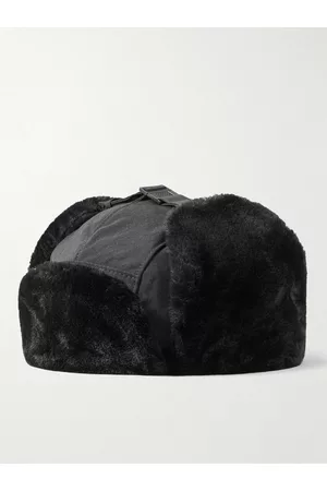 Snow Peak Men Hats - Takibi Faux Fur-Trimmed Aramid-Canvas Hat