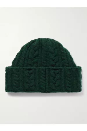 HOWLIN' Men Beanies - Festival Cable-Knit Lambswool Beanie
