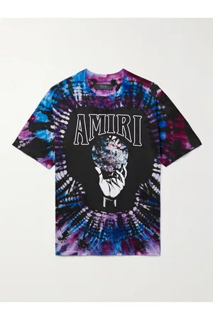 AMIRI Logo-Print Tie-Dyed Cotton-Jersey T-Shirt