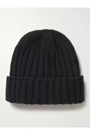 ANONYMOUS ISM Men Beanies - Ribbed Cashmere-Blend Beanie