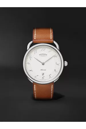 Hermès Arceau Automatic 40mm Stainless Steel and Leather Watch, Ref. No. 055473WW00