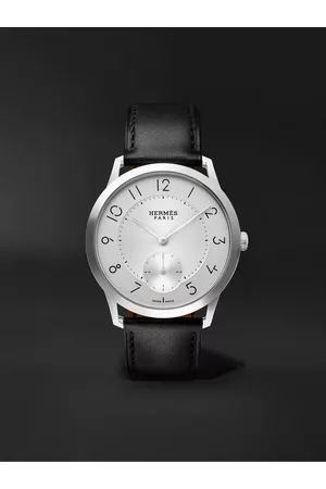 Hermès Slim d'Hermès Acier Automatic 39.5mm Stainless Steel and Leather Watch, Ref. No. 052839WW00
