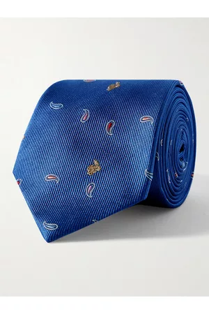 Paul Smith 8cm Embroidered Silk-Twill Tie