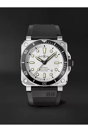 Bell & Ross BR 03-92 Diver Automatic 42mm Stainless Steel and Rubber Watch, Ref. No. BR0392-D-WH-ST/SRB