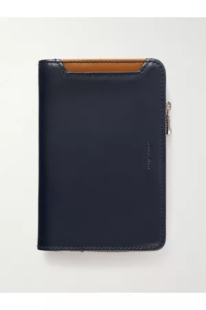 Master Men Wallets - Notch Colour-Block Leather Zipped Wallet