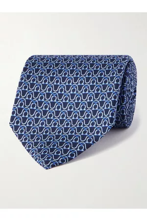 Salvatore Ferragamo Men Neckties - Logo-Jacquard Silk Tie
