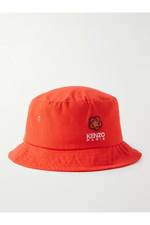 Kenzo Appliquéd Logo-Embroidered Cotton-Canvas Bucket Hat