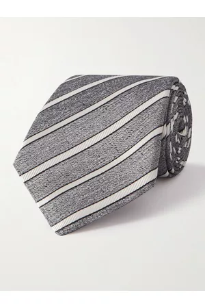 CANALI Men Neckties - 8cm Striped Silk Tie