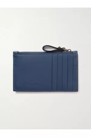 VALENTINO GARAVANI Men Wallets - Studded Leather Cardholder