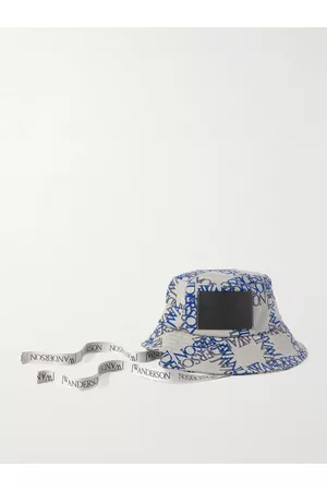 J.W.Anderson Asymmetric Logo-Jacquard Cotton-Blend Canvas Bucket Hat