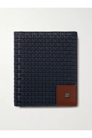 SERAPIAN Men Wallets - Logo-Embossed Coated-Canvas and Leather Cardholder