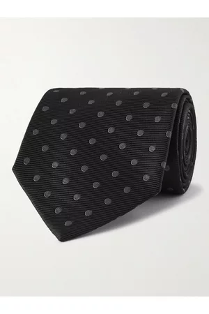 Tom Ford Men Neckties - 8cm Polka-Dot Silk-Jacquard Tie
