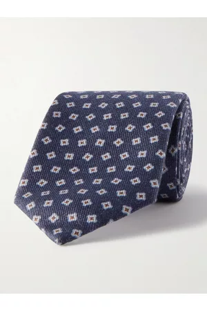BRIONI Men Neckties - Printed Silk Tie
