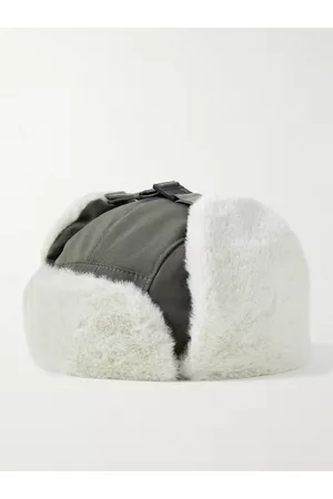 Snow Peak Men Hats - Takibi Faux Fur-Trimmed Aramid-Canvas Hat