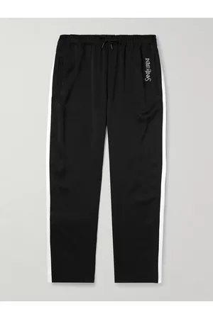 Saint Laurent Men Pants - Straight-Leg Satin-Jersey Sweatpants