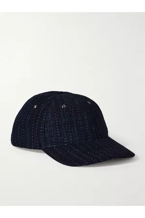 YMC Sashiko Indigo-Dyed Cotton Baseball Cap