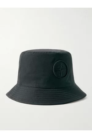 Stone Island Logo-Appliquéd Cotton-Canvas Bucket Hat
