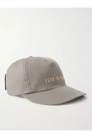 FEAR OF GOD Eternal Logo-Flocked Cotton Baseball Cap