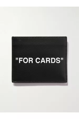 OFF-WHITE Men Wallets - Printed Leather Cardholder