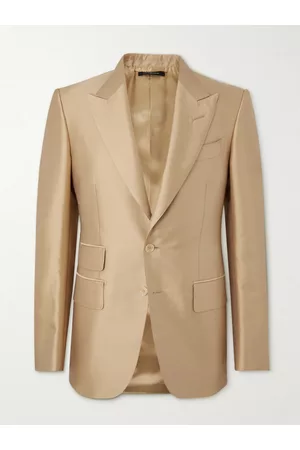 Tom Ford Men Blazers - Slim-Fit Metallic Woven Suit Jacket