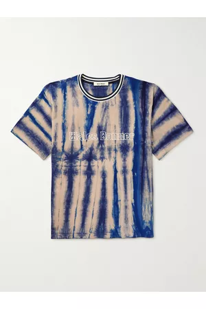 WALES BONNER Logo-Embroidered Tie-Dyed Cotton-Jersey T-Shirt
