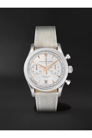 CARL F. BUCHERER Men Watches - Manero Flyback Automatic Chronometer 40mm Stainless Steel and Canvas Watch, Ref. No. 00.10927.08.13.01