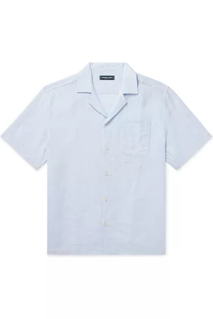 Frescobol Carioca Angelo Camp-Collar Linen Shirt - Men - - S