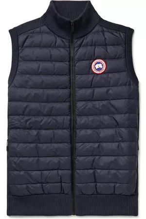 Canada Goose HyBridge Slim-Fit Merino Wool and Quilted Nylon Down Gilet - Men - - XS