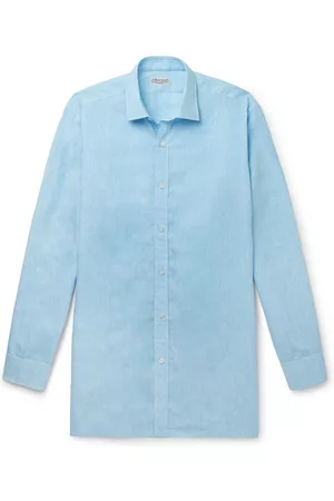 Charvet M??lange Slub Linen Shirt - Men - - EU 38
