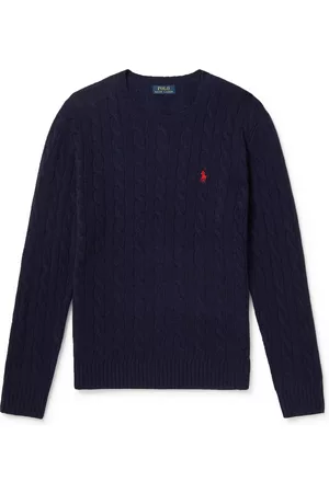 Ralph Lauren Cable-Knit Wool and Cashmere-Blend Sweater - Men - - XL