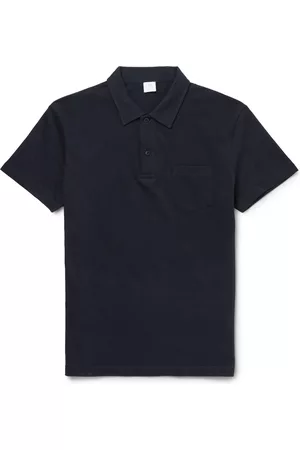 Sunspel Riviera Slim-Fit Cotton-Mesh Polo Shirt - Men - - S