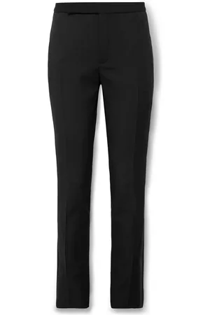 Saint Laurent Slim-Fit Virgin Wool Grain de Poudre Trousers - Men - - IT 46