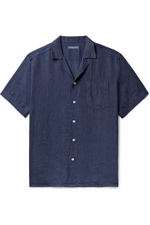 Frescobol Carioca Angelo Camp-Collar Linen Shirt - Men - - XL