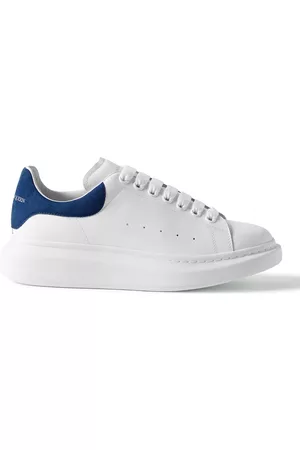 Alexander McQueen Exaggerated-Sole Suede-Trimmed Leather Sneakers - Men - - EU 39