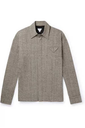Bottega Veneta Tweed Shirt - Men - - IT 52