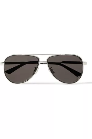Bottega Veneta Aviator-Style -Tone Sunglasses - Men