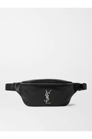 Saint Laurent Logo-Appliqu??d Leather Belt Bag - Men