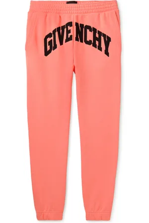 GIVENCHY Slim-Fit Logo-Embroidered Cotton-Jersey Sweatpants for