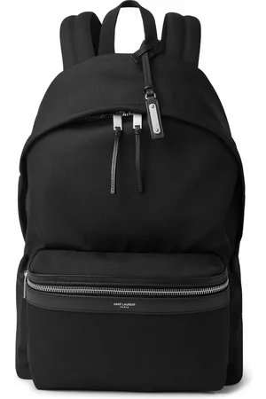 Saint Laurent Leather-Trimmed Canvas Backpack - Men