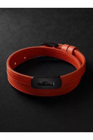 MESSIKA My Move DLC-Coated, Diamond and Leather Bracelet - Men - - L