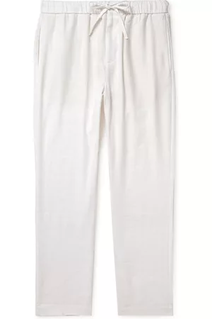 Frescobol Carioca Oscar Straight-Leg Linen and Cotton-Blend Drawstring Trousers - Men - - UK/US 32