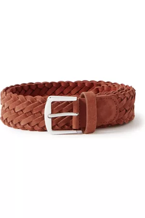Loro Piana 4cm Woven Suede Belt - Men - - EU 100