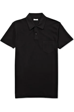 Sunspel Riviera Slim-Fit Cotton-Mesh Polo Shirt - Men - - L