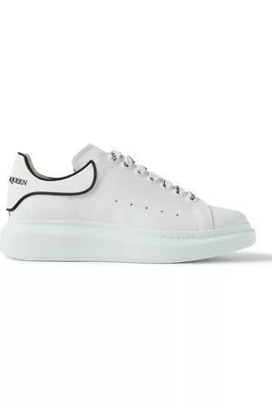 Alexander McQueen Exaggerated-Sole Rubber-Trimmed Leather Sneakers - Men - - EU 39