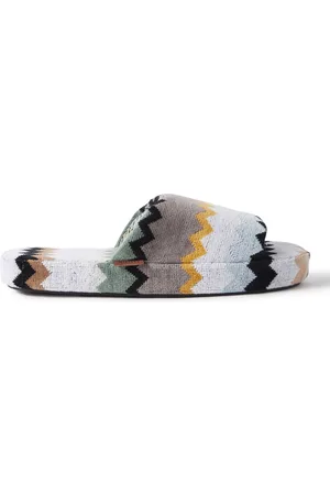 Missoni Curt Cotton-Terry Jacquard Slippers - Men - - M