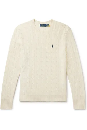 Ralph Lauren Slim-Fit Cable-Knit Wool and Cashmere-Blend Sweater - Men - - XL