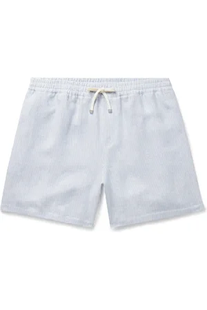 Straight-Leg Cotton and Linen-Blend Cargo Shorts