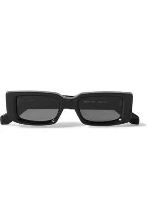 Off-White Manchester square-frame Acetate Sunglasses - Men - Black Sunglasses